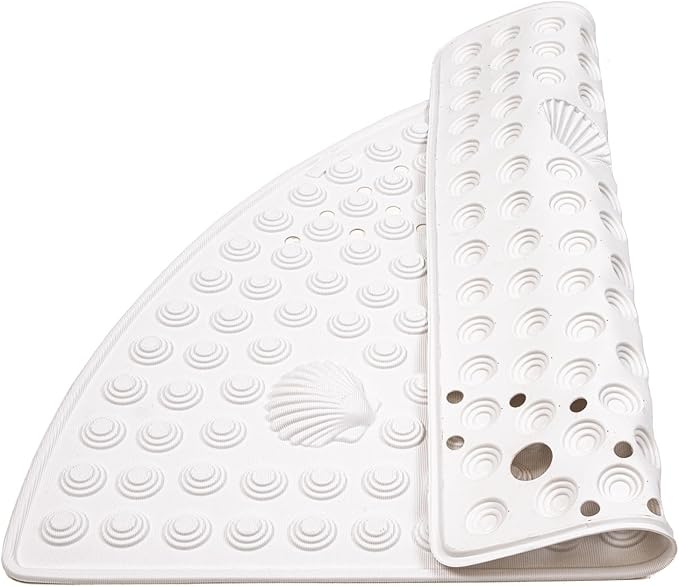 Tatkraft Shell Hoekdouchemat - 58x58 cm - Antislip Douchemat