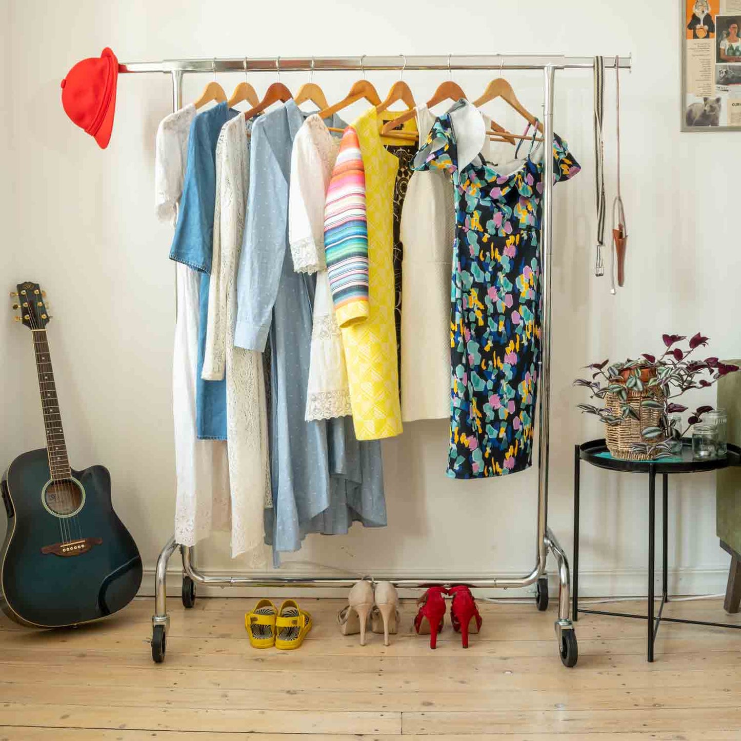 Tatkraft DIDRIK - Kledingrek voor zware belasting, tot 130 kg belastbaar, kledingstang voor het ophangen van kleding, 10