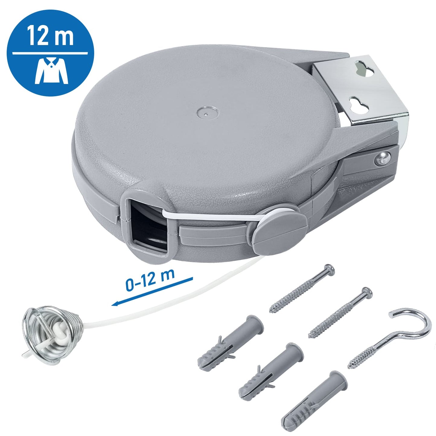 art moon LONG - Lange Wand Waslijn, uittrekbaar, 12 m, 4