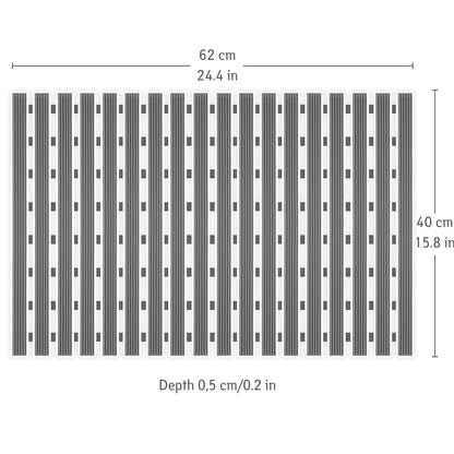 Tatkraft Bond - Multifunctionele Antislipmat, Antislip Badmat Met 126 Zuignappen, Oprolbaar Tapijt Kleed Voor Op de Badkamer, 6