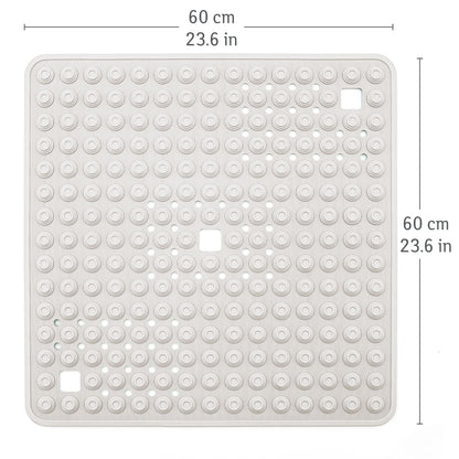 Tatkraft DETAIL - Wit stevige douchemat, antislip, 60 x 60 cm, extra grote antislipmat, badmat, Wasbaar in de machine, 3