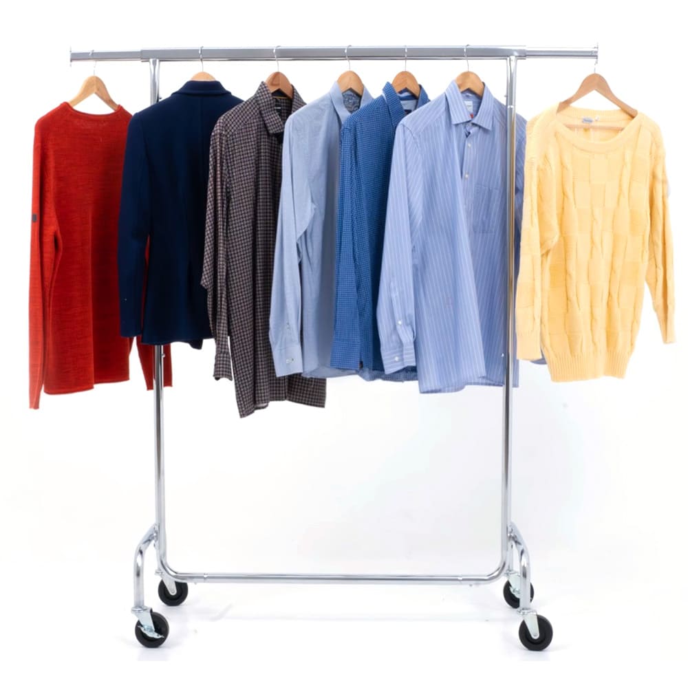 Tatkraft DIDRIK - Kledingrek voor zware belasting, tot 130 kg belastbaar, kledingstang voor het ophangen van kleding, 8