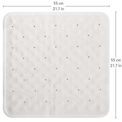 Tatkraft FINE - Rubber Anti-slip Douchemat - 55x55 cm, Vierkant - Badmat Douchemat Vierkant met 145 Zuignappen, 1