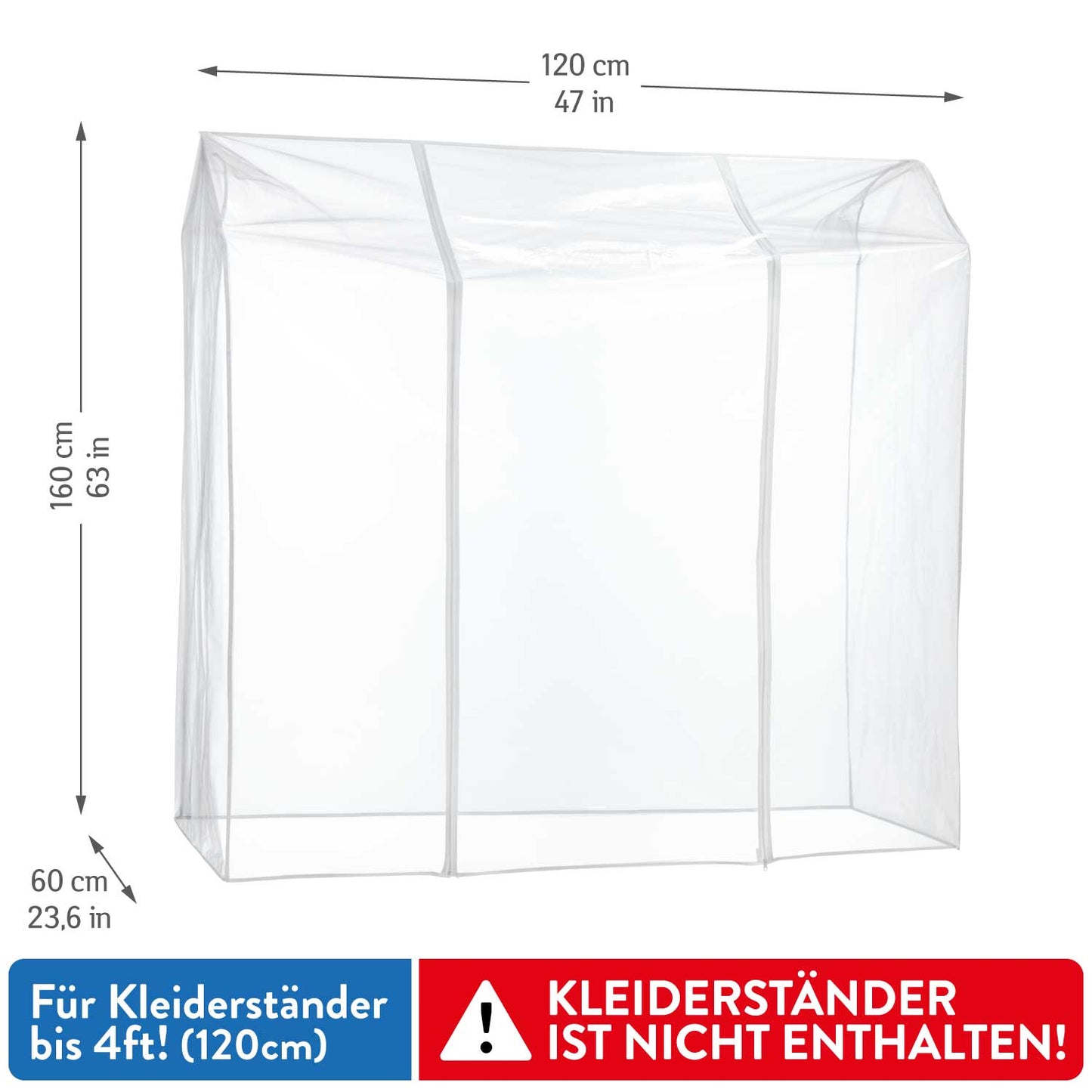 Tatkraft PROTECTOR - beschermhoes voor een kledingrek, 3