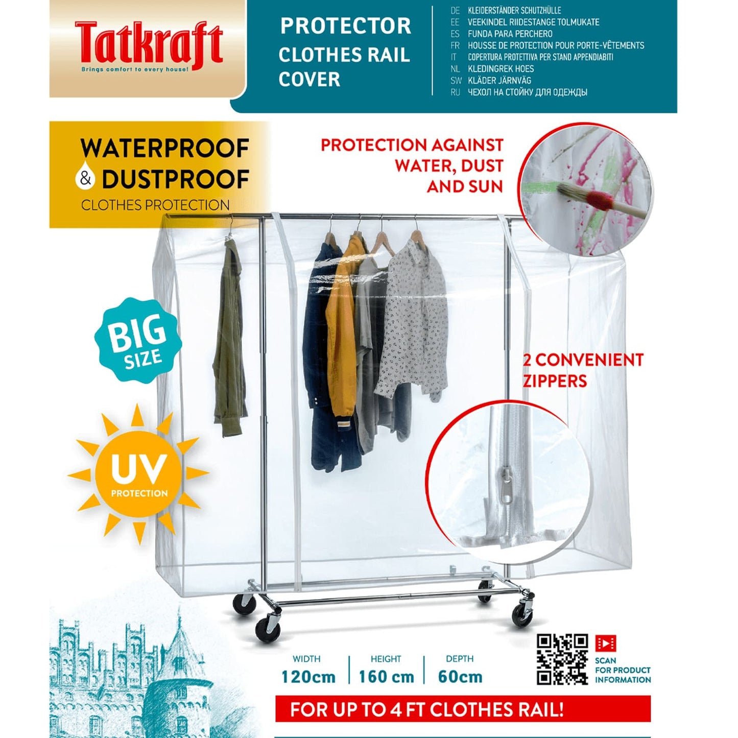 Tatkraft PROTECTOR - beschermhoes voor een kledingrek, 6