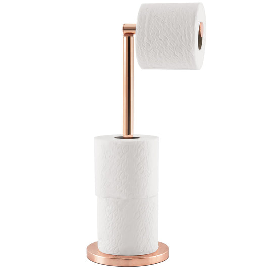 Tatkraft TESS - Luxe RVS Toiletpapier Houder Vrijstaand, Reserverolhouder Stainless Steel, WC Rol Houder, Closetrolhouder, 4 Rollen